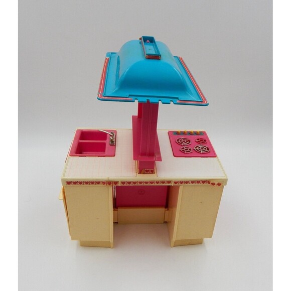 Barbie Dream Kitchen Stove Oven Sink Island #9119 Few Accessories Not Complete - Picture 16 of 16